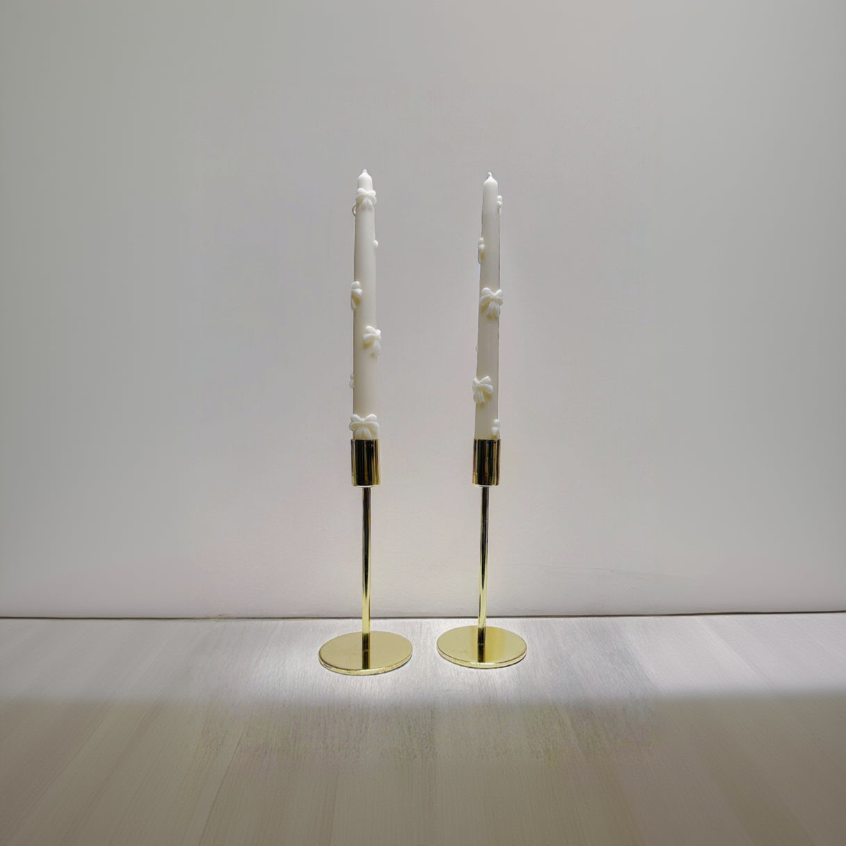 Tapered Ribbon Candle Set - Lucent Aura