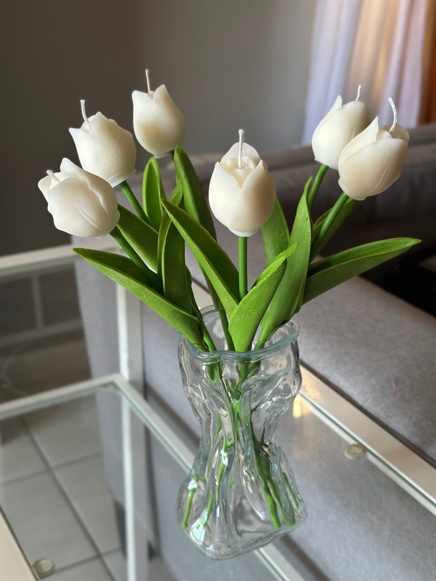 Tulip Flower Candle Bouquet - Lucent Aura