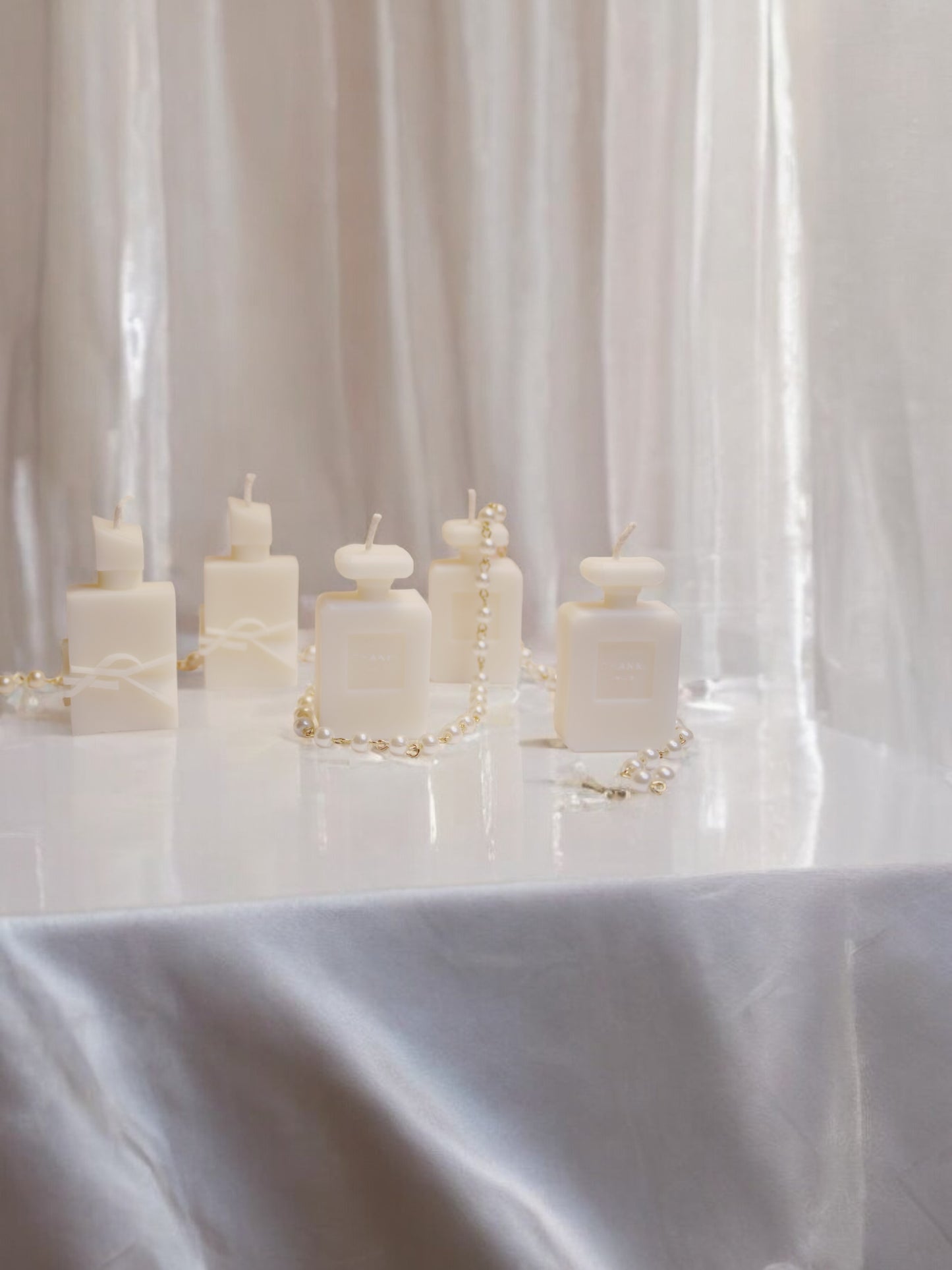 Mini Perfume Bottle Candle Set - Lucent Aura