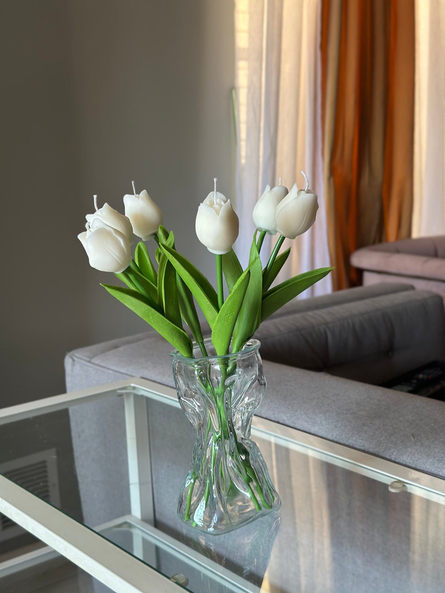 Tulip Flower Candle Bouquet - Lucent Aura