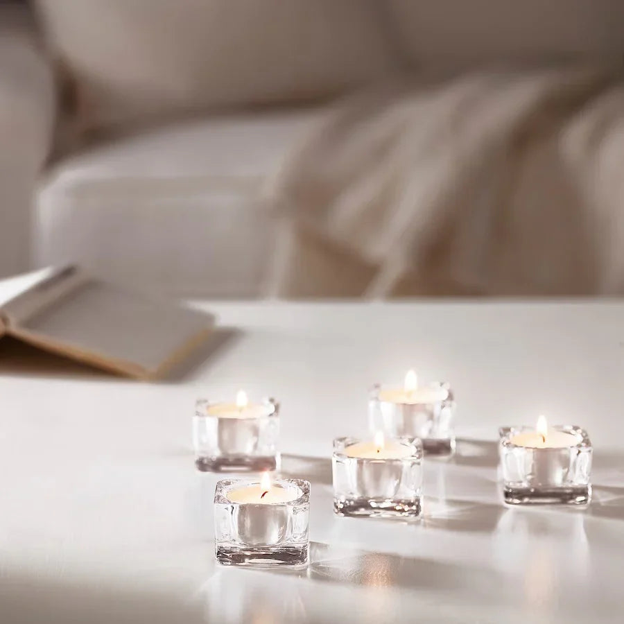 Tea-light Holder (clear glass)