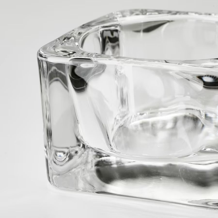 Tea-light Holder (clear glass) - Lanna Lux 