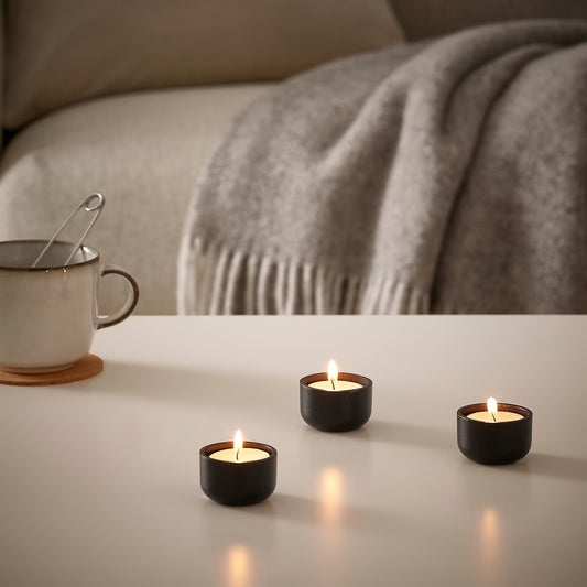 Tea-light Candle Holder (Black) - Lanna Lux 