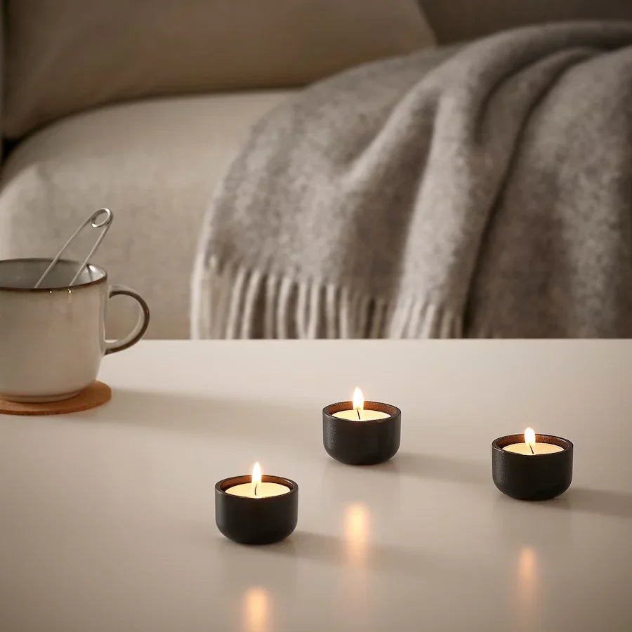 Tea-light Candle Holder (Black) - Lanna Lux