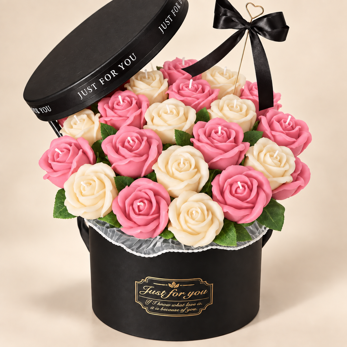 The Modern Rose candle Arrangement (Large)