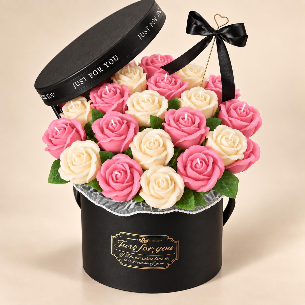The Modern Rose candle Arrangement (Large)