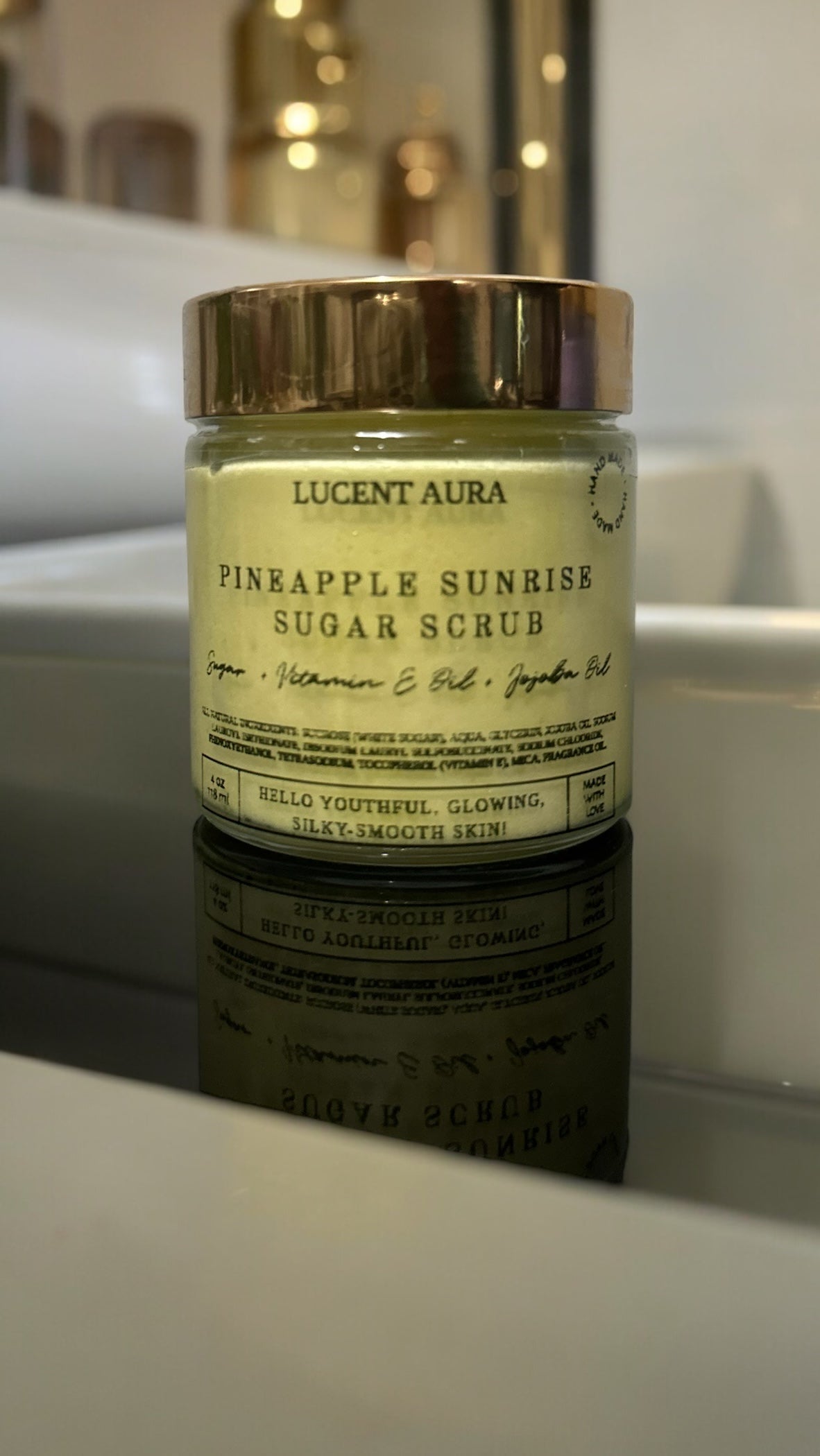 Pineapple Sunrise Foaming Sugar Scrub - Lucent Aura