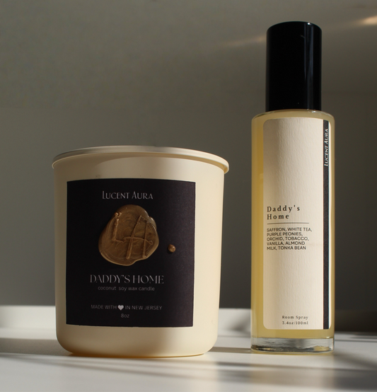 Daddy's Home candle and room spray - Lucent Aura