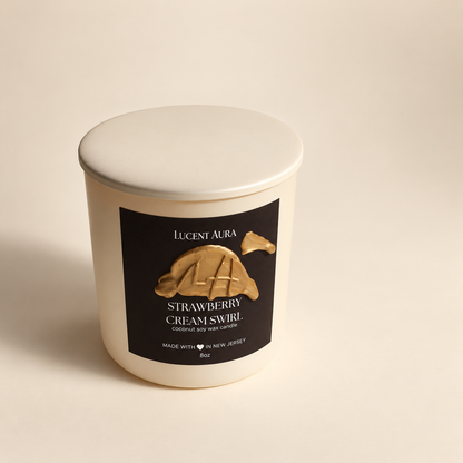 Strawberry Cream Swirl Candle