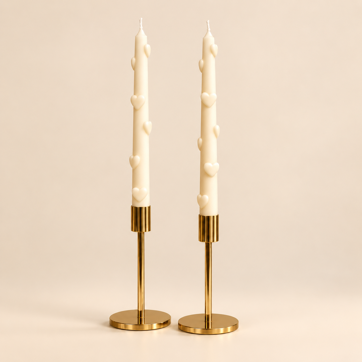 Heart Tapered Candles