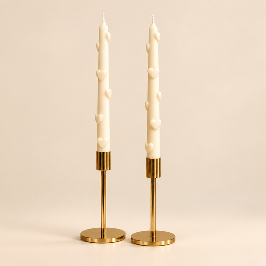 Heart Tapered Candles