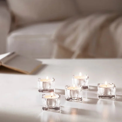 Tea-light Holder (clear glass)